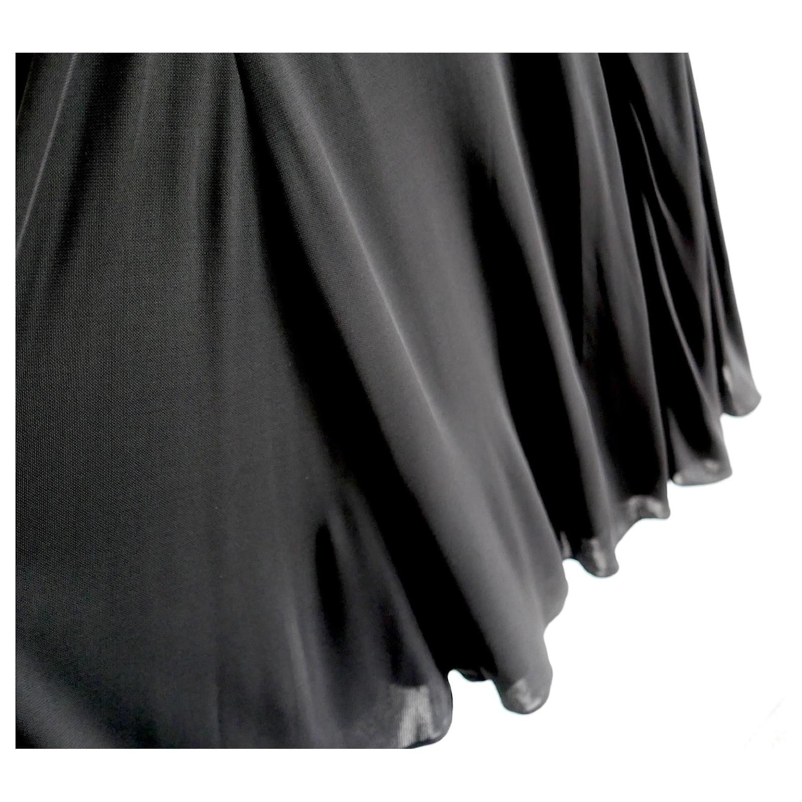 Versace Versace One Shoulder Hoop Embellished Black Dress Size M / US 6-8 / IT 42-44 - 6 Thumbnail
