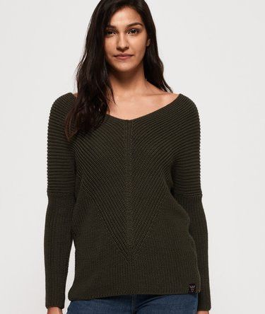 Superdry Cora Ribbed V-Neck Sweater Size M / US 6-8 / IT 42-44 - 2 Thumbnail