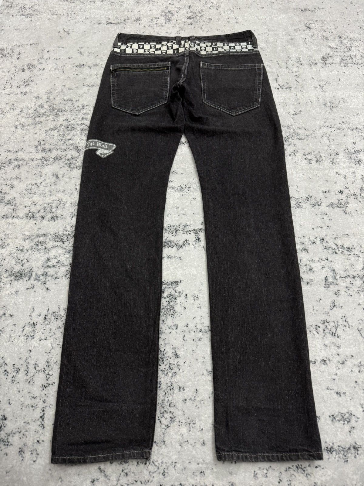 Seditionaries Y2K Wild Life Japan Skull Hexagram Punk Denim Jeans Size US 30 / EU 46 - 3 Thumbnail