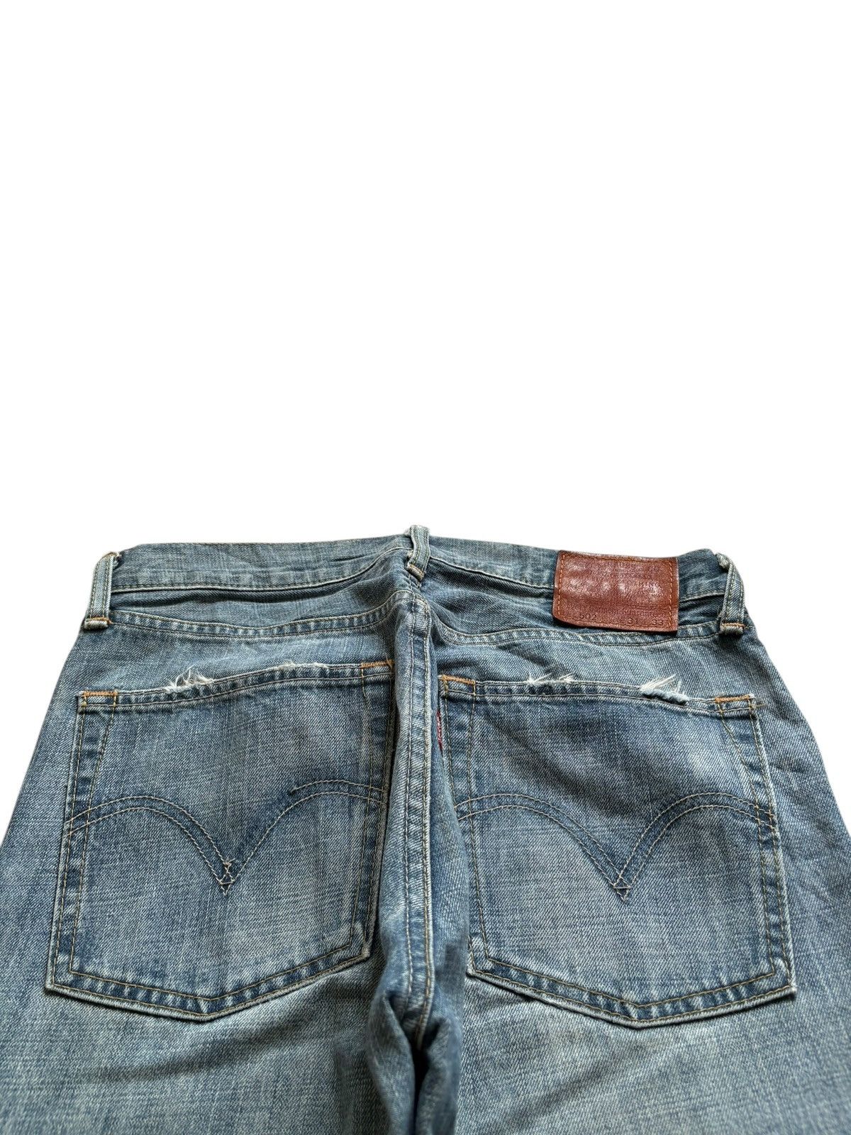Levi's Vintage 90s Levis 502 Faded Wash Distressed Loose Jeans Size US 31 - 8 Thumbnail