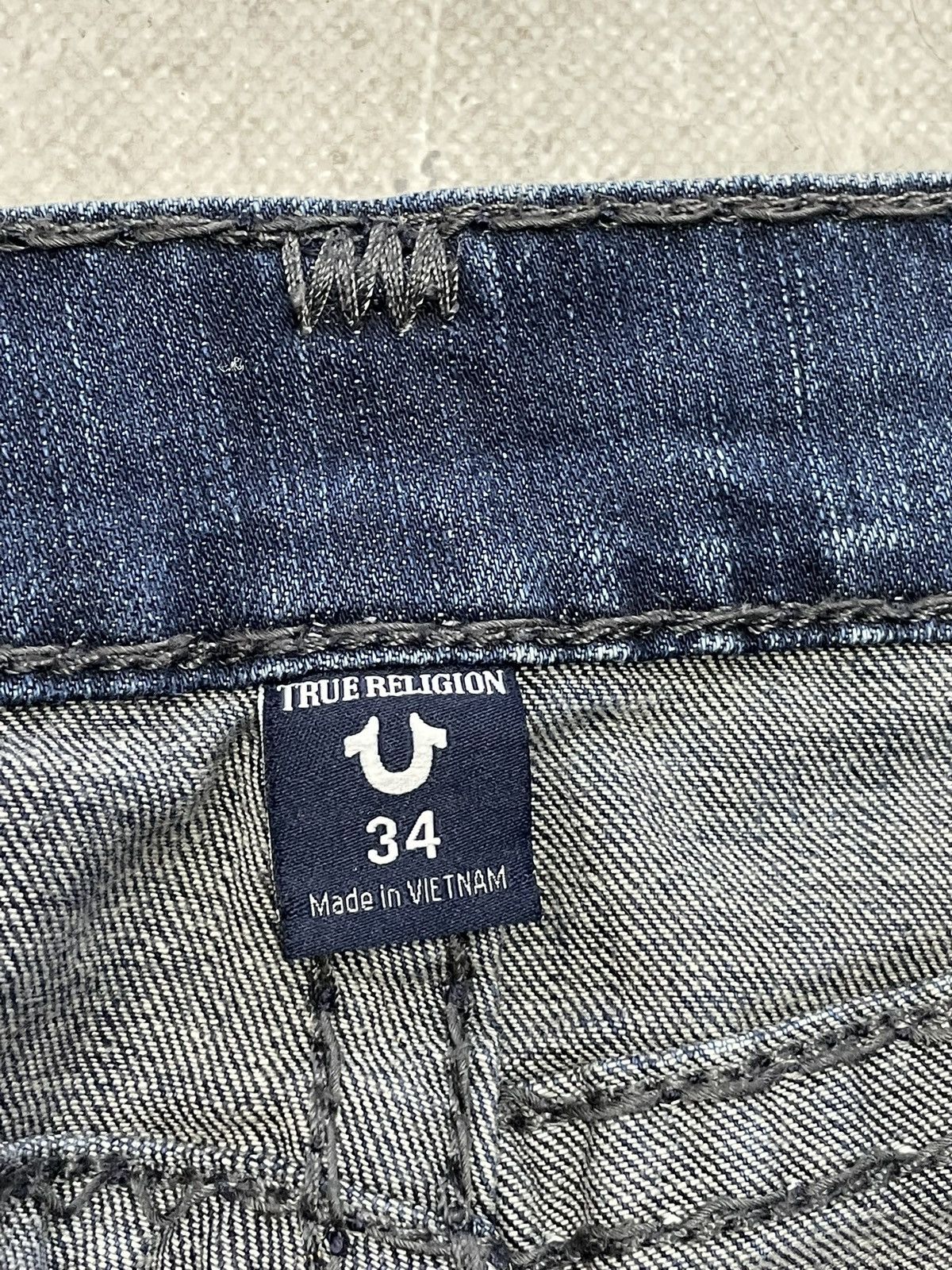 True Religion Truereligion jeans relaxed slim whiskered pants classic blue Size US 34 / EU 50 - 8 Thumbnail