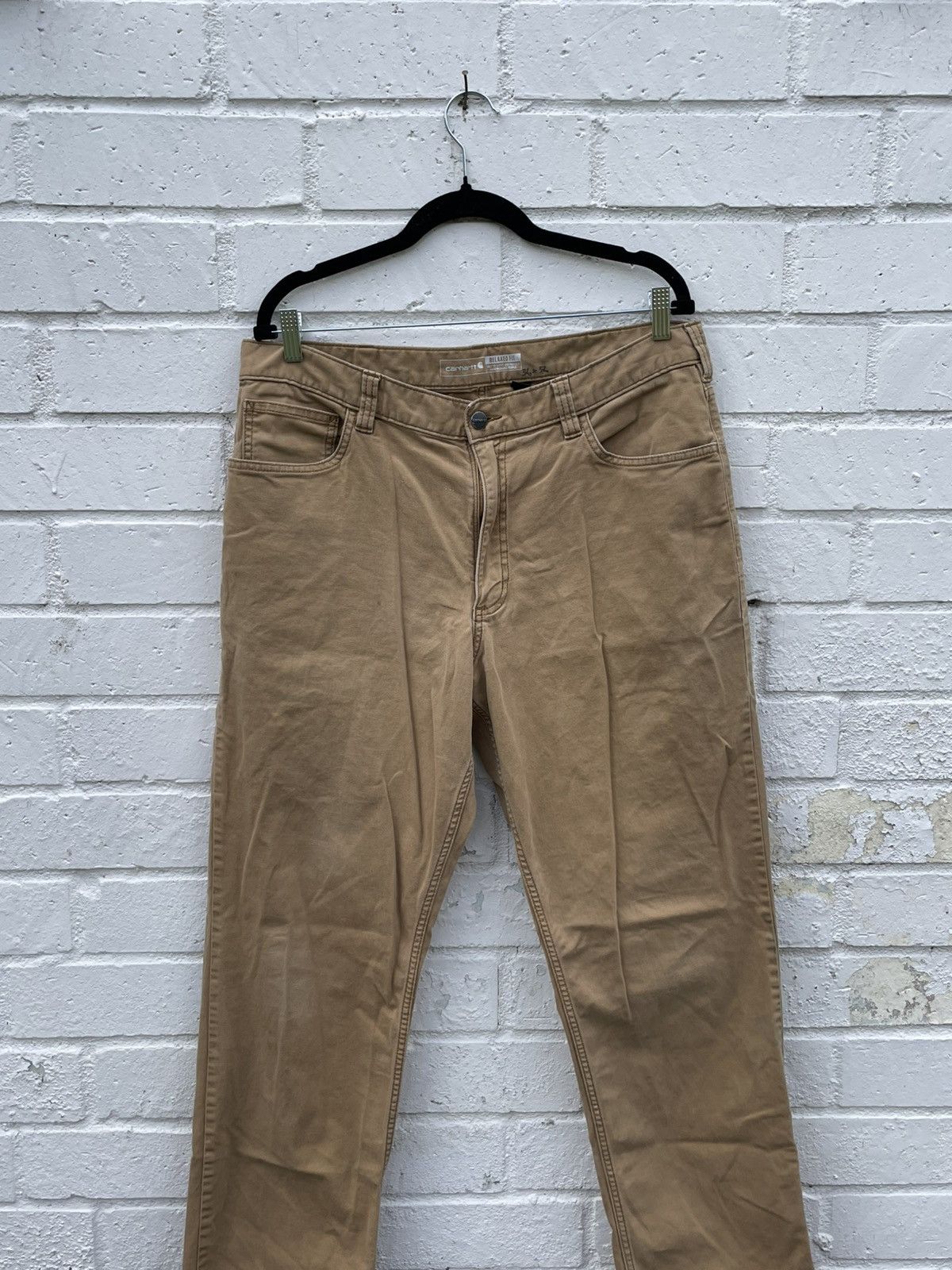 Carhartt Carhartt Brown Relaxed Fit Pants Size US 36 / EU 52 - 2 Thumbnail