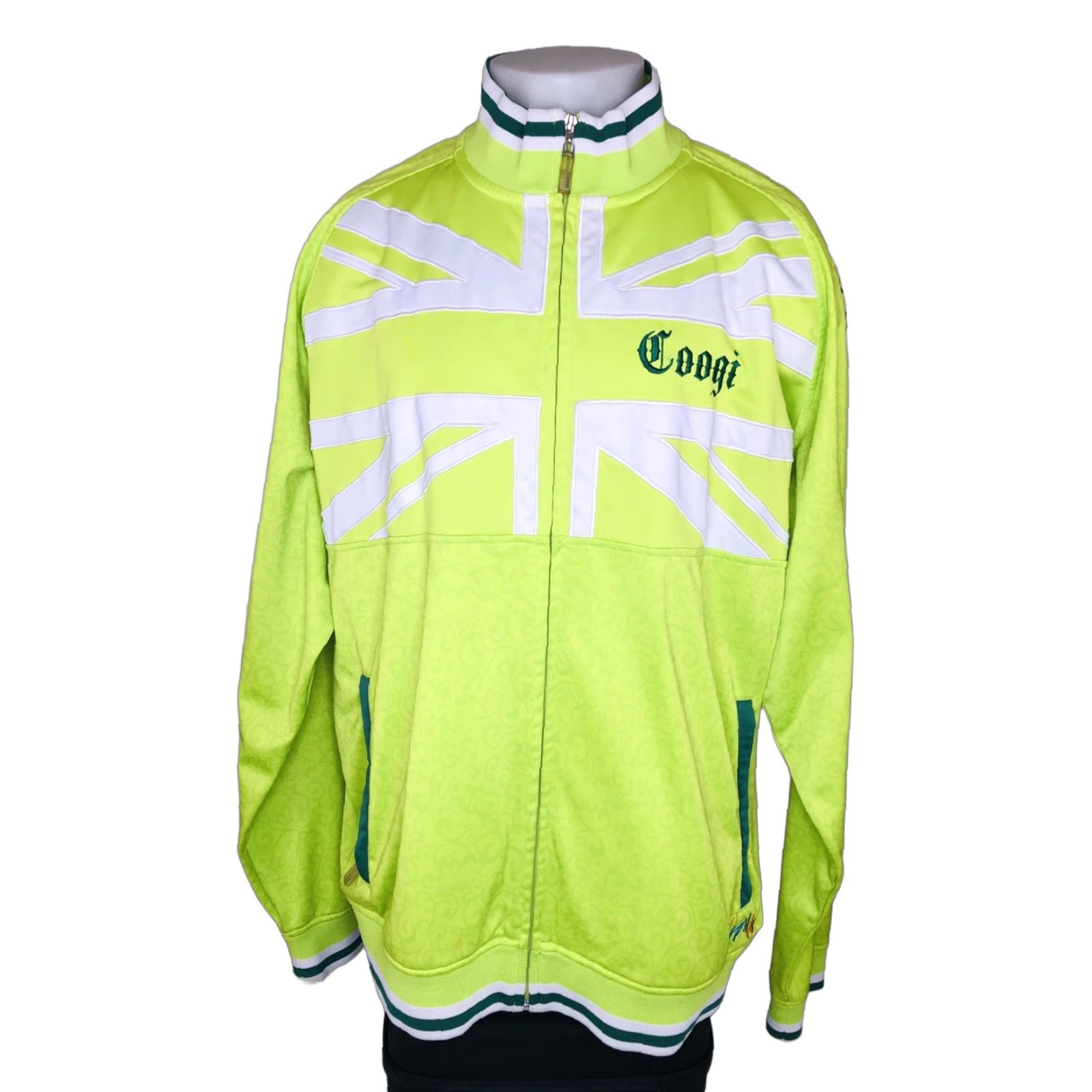 Coogi COOGI Embroidered Flag Mens 3XL Floral Paisley Jacket Green Jacket Mens 3XL Embroidered Flag COOGI Size US XXL / EU 58 / 5 - 1 Thumbnail