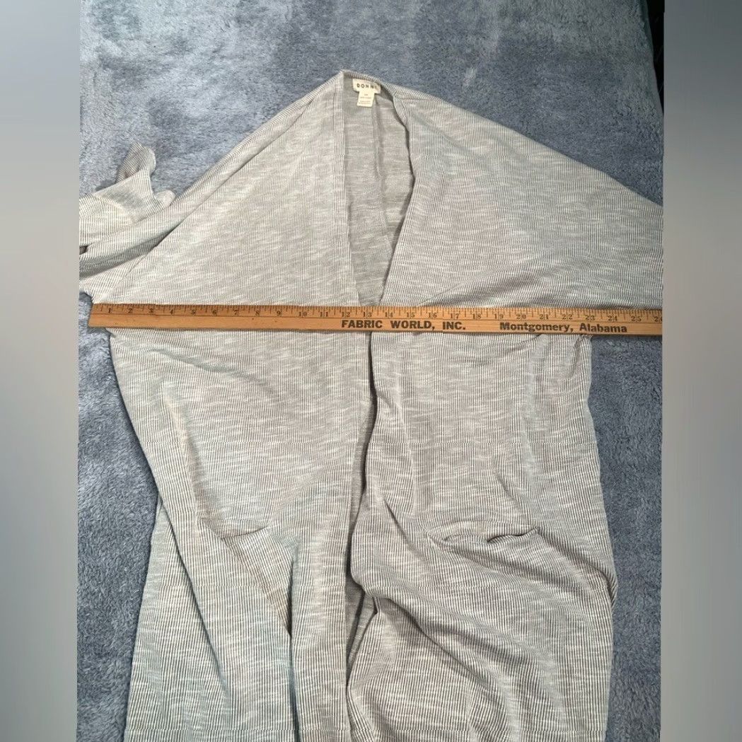 DONNI. DONNI. Cardigan Gray Striped Women's One Size Regular Color Gray Cardigan Size ONE SIZE - 3 Thumbnail
