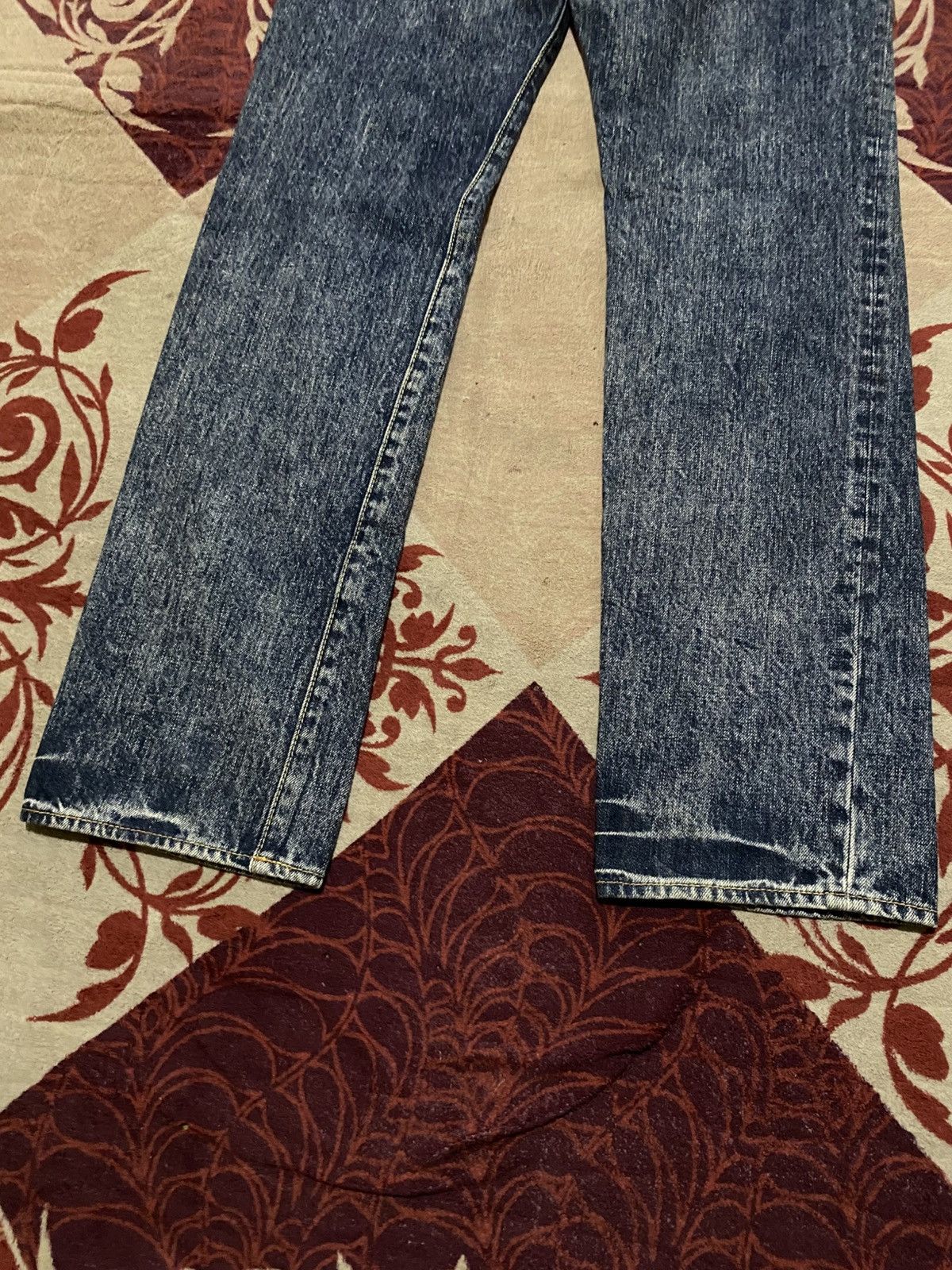 Japanese Brand Jhon Bull Flare Washed Denim Pants Size US 30 / EU 46 - 11 Thumbnail