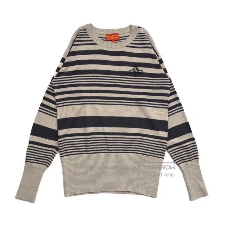 Vivienne Westwood Vivienne Westwood Striped Knit Sweater Top Size M / US 6-8 / IT 42-44 - 1 Thumbnail