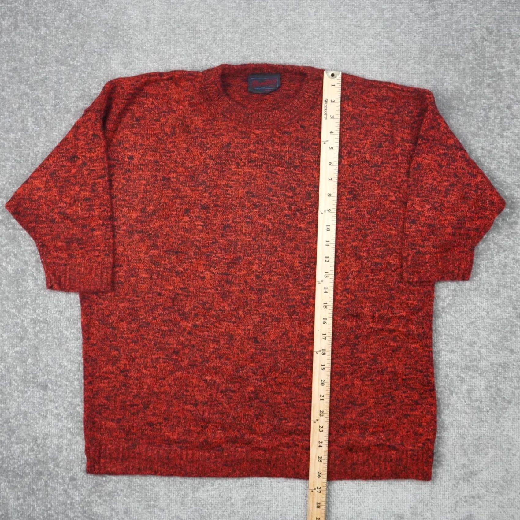 Vintage VINTAGE Electric Sweater Mens Large Red Knit Mid Length Sleeve Made in USA Size US L / EU 52-54 / 3 - 3 Thumbnail