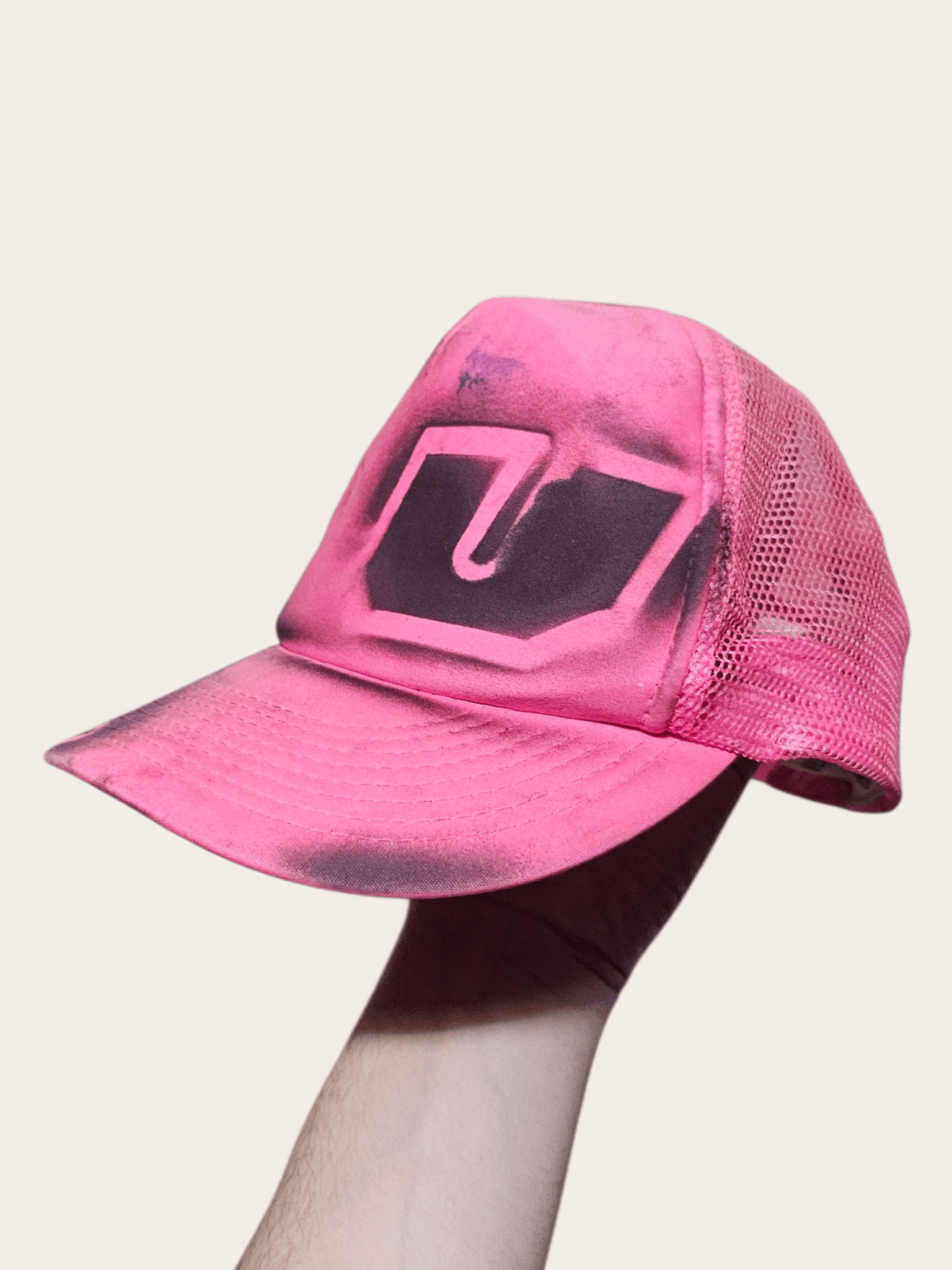 Vintage Utopia Pink Graffiti Hat Size ONE SIZE - 3 Thumbnail
