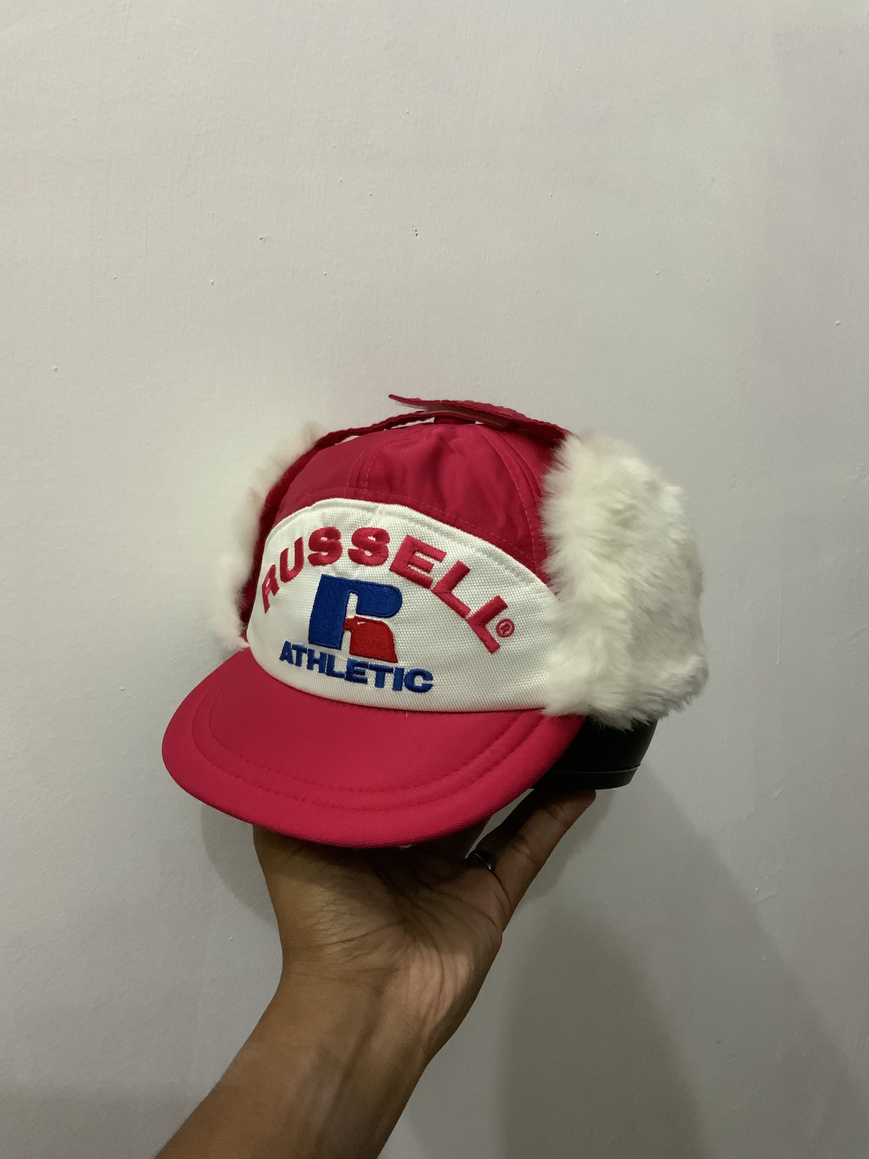 Japanese Brand Vintage Russell Athletc Mohair Fur Ski Hat Size ONE SIZE - 1 Thumbnail