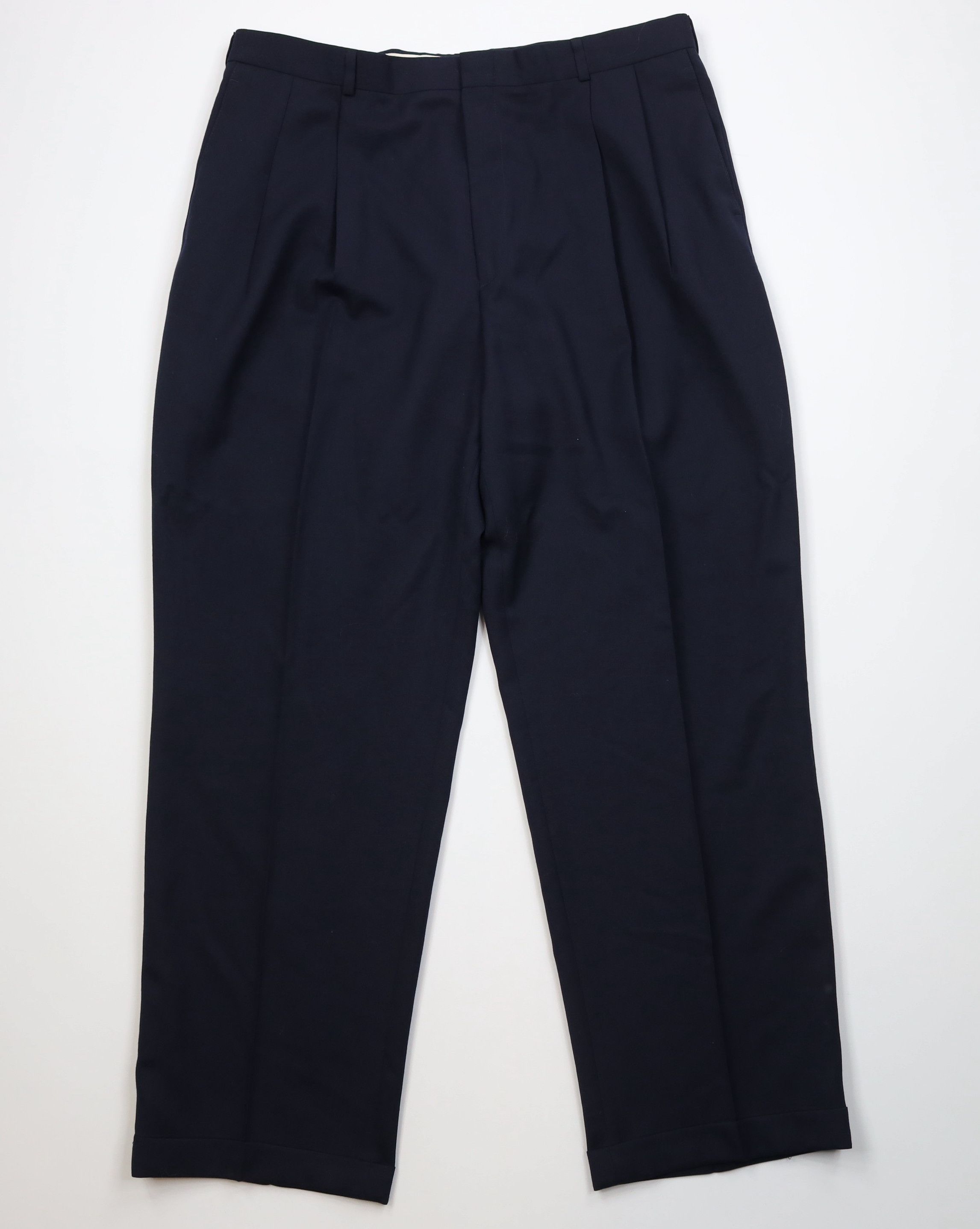 Vintage Vintage 90s Streetwear Wool Blend Knit Wide Leg Chino Pants Size US 38 / EU 54 - 1 Thumbnail
