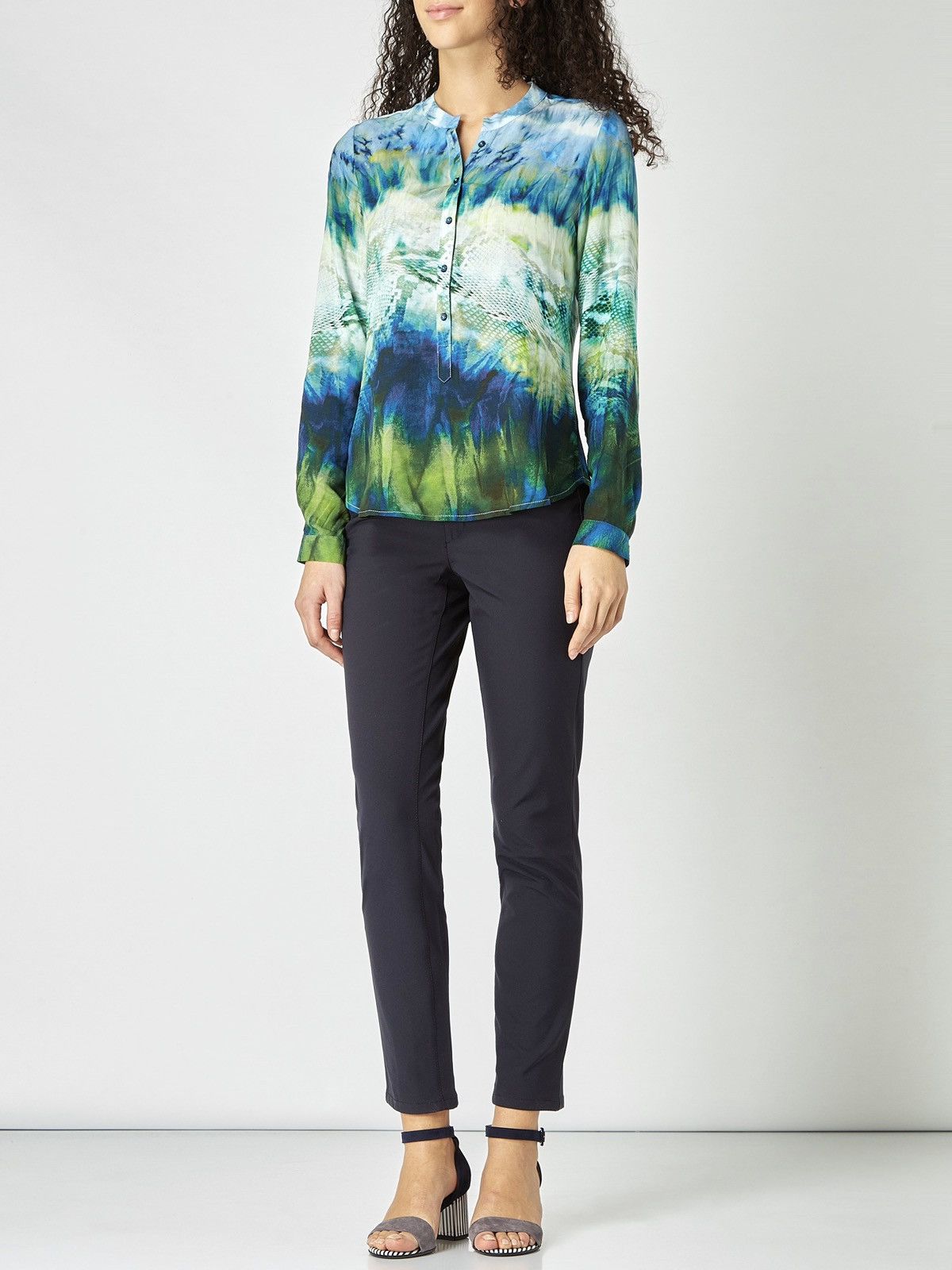 Designer Emily Van den Bergh Womens Multicolor Blouse Shirt RRP €80 Size M / US 6-8 / IT 42-44 - 3 Thumbnail