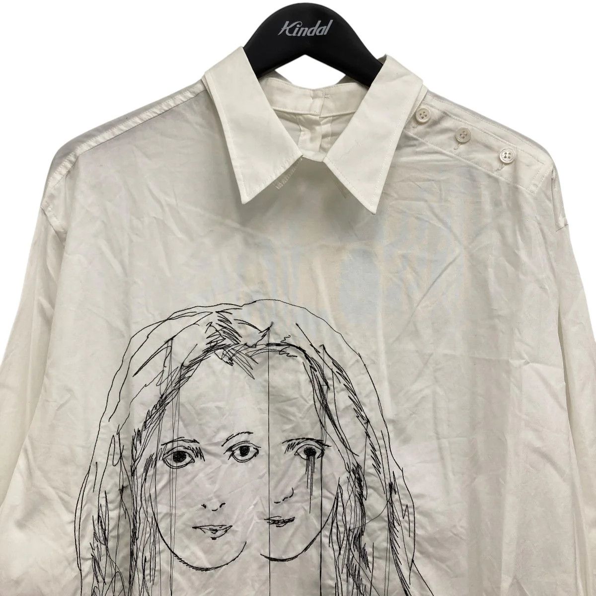 Yohji Yamamoto Yohji Yamamoto pour homme Uchida Suzume Embroidered shirt Size US L / EU 52-54 / 3 - 3 Thumbnail