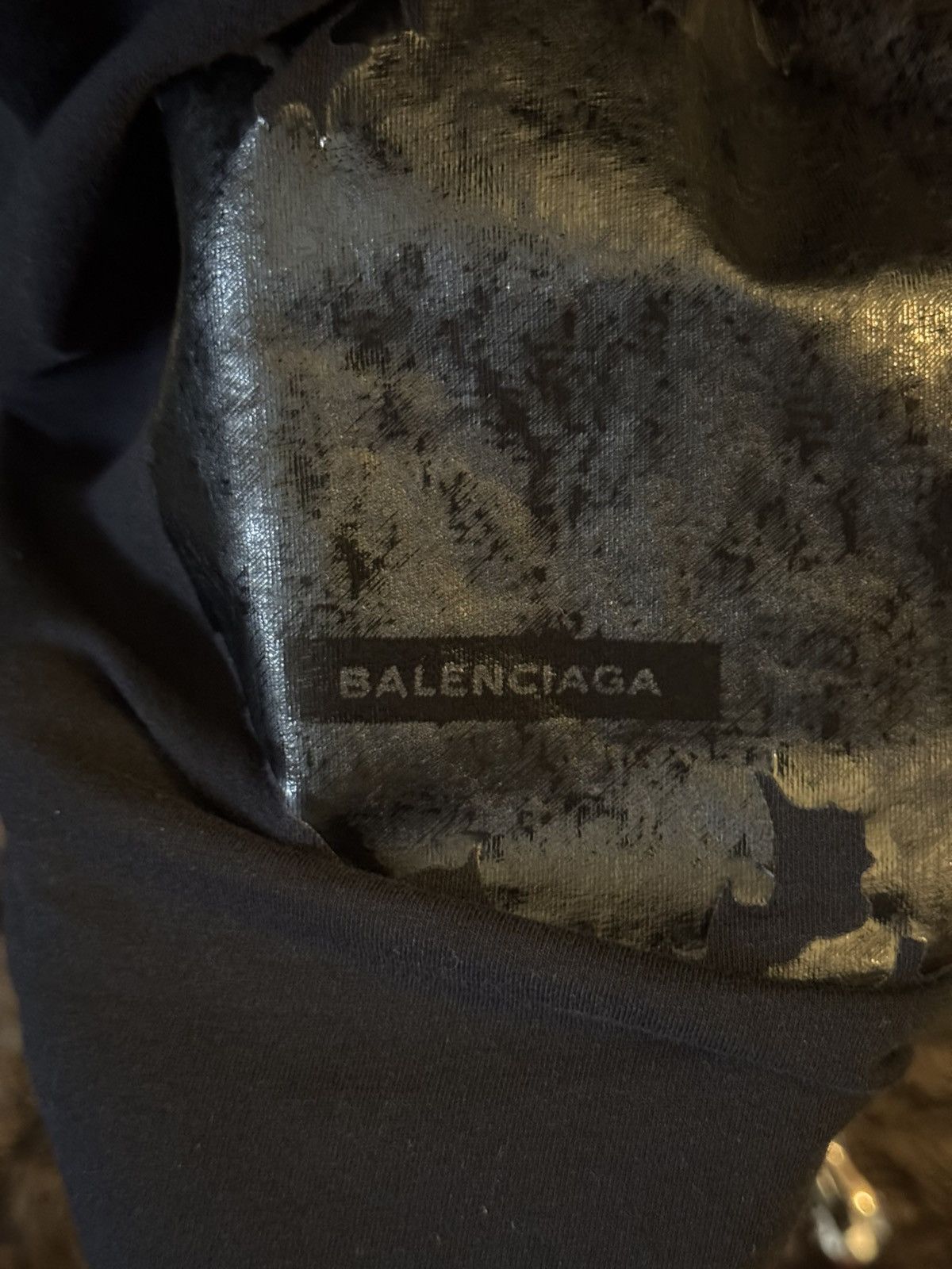 Balenciaga Vintage Balenciaga Black T-shirt Size US XL / EU 56 / 4 - 6 Thumbnail