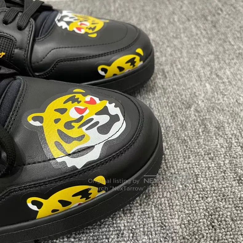 Louis Vuitton Louis Vuitton Nigo tiger-head trainer shoes Size US 10 / EU 43 - 3 Thumbnail