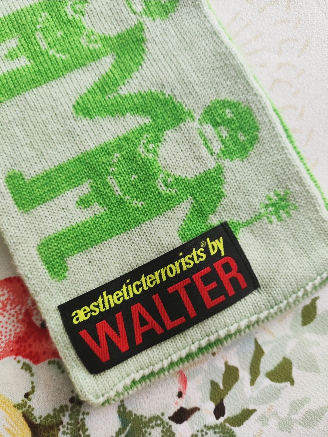 Walter Van Beirendonck aestheticterrorists by Walter archive green scarf Size ONE SIZE - 2 Thumbnail