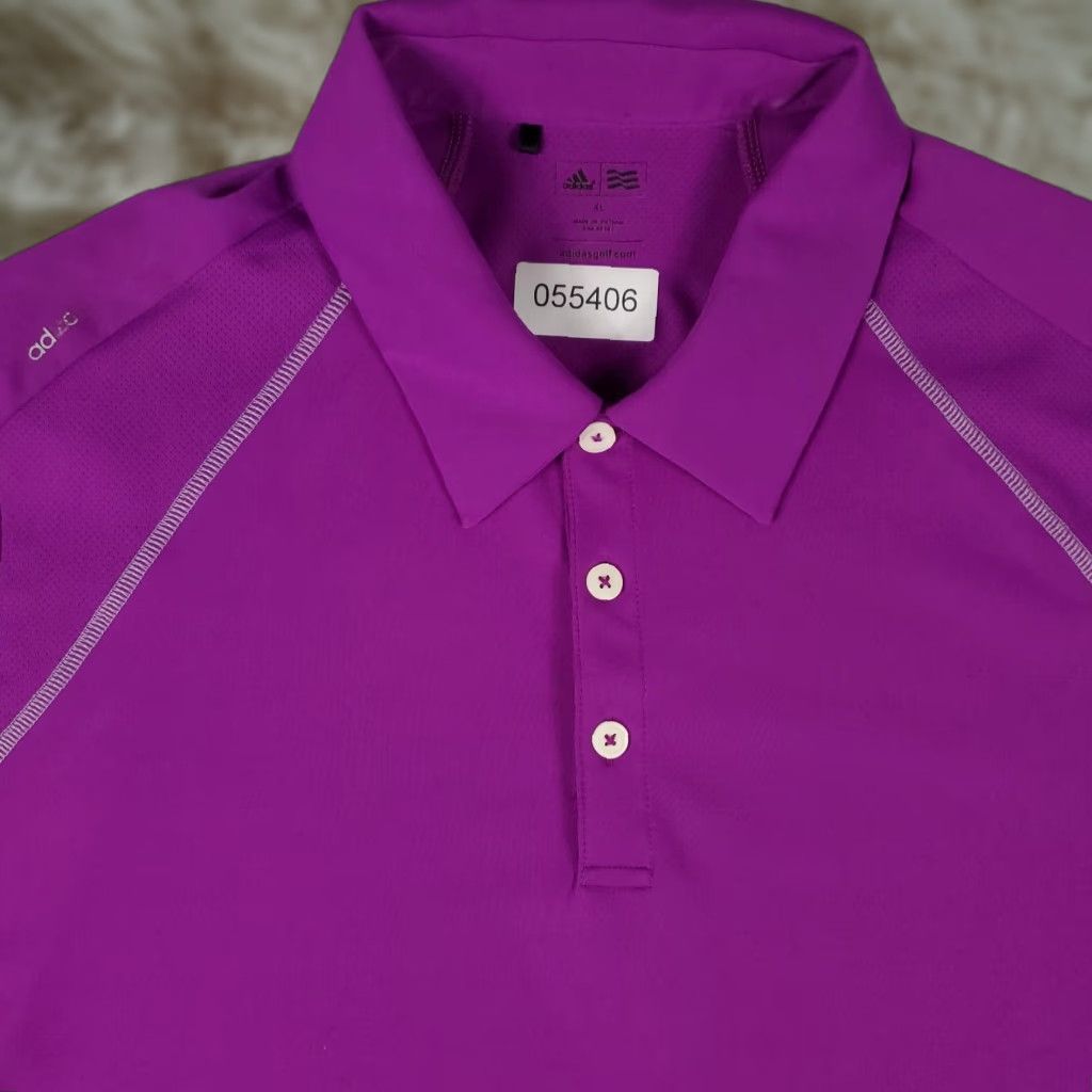 Adidas Adidas Polo Shirt Mens Size XL Purple Casual Golf Short Sleeve Size US XL / EU 56 / 4 - 1 Thumbnail