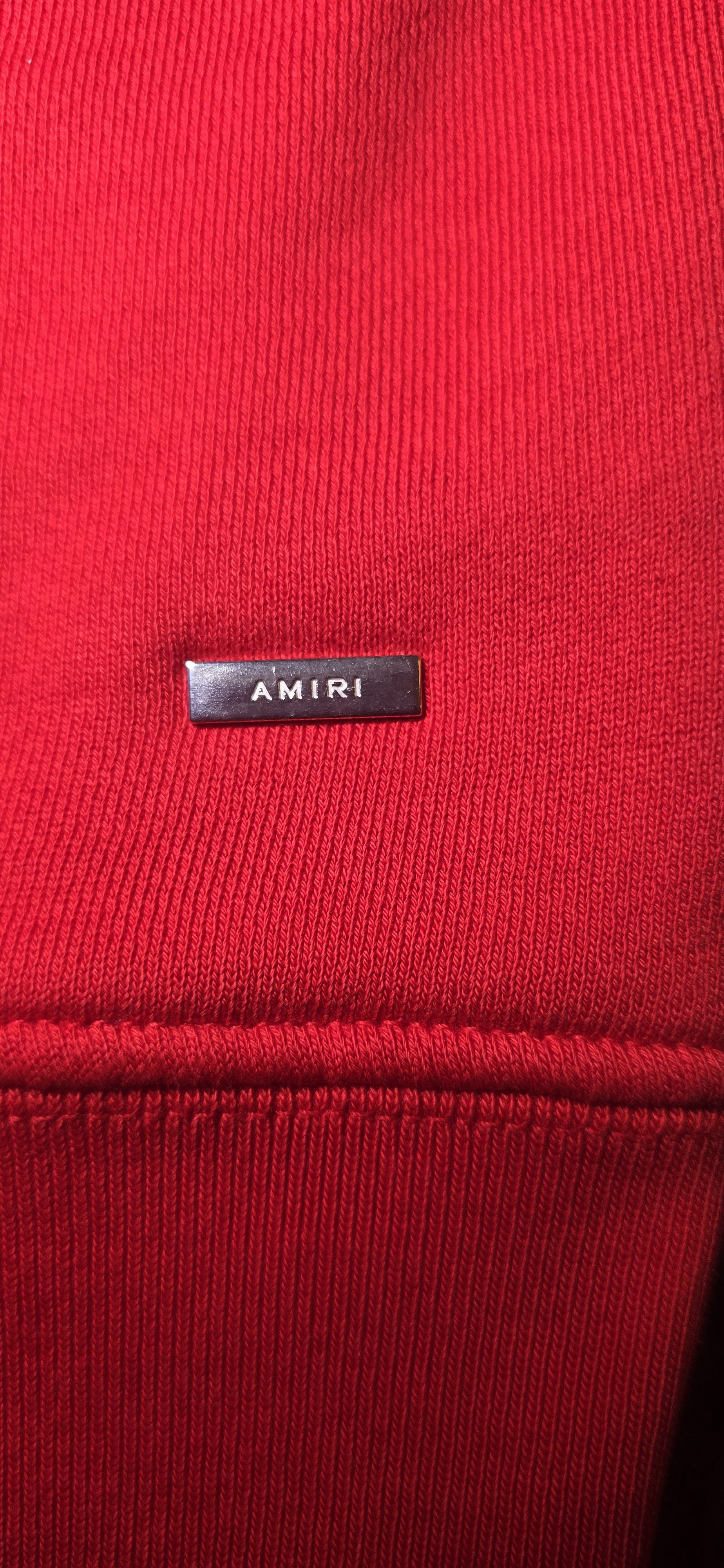 Amiri AMIRI BONES STACKED HOODIE RED SZ L Size US L / EU 52-54 / 3 - 8 Thumbnail