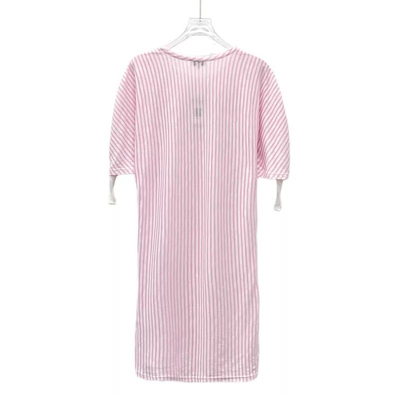 Chanel Chanel Cruise Series Light Pink Vertical Striped Cotton Ro Size XS / US 0-2 / IT 36-38 - 2 Thumbnail