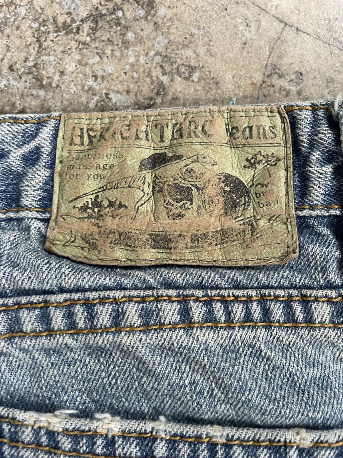 If Six Was Nine Japanese Brand Faded Distresse Flared Denim Jeans Pants Size US 32 / EU 48 - 6 Thumbnail