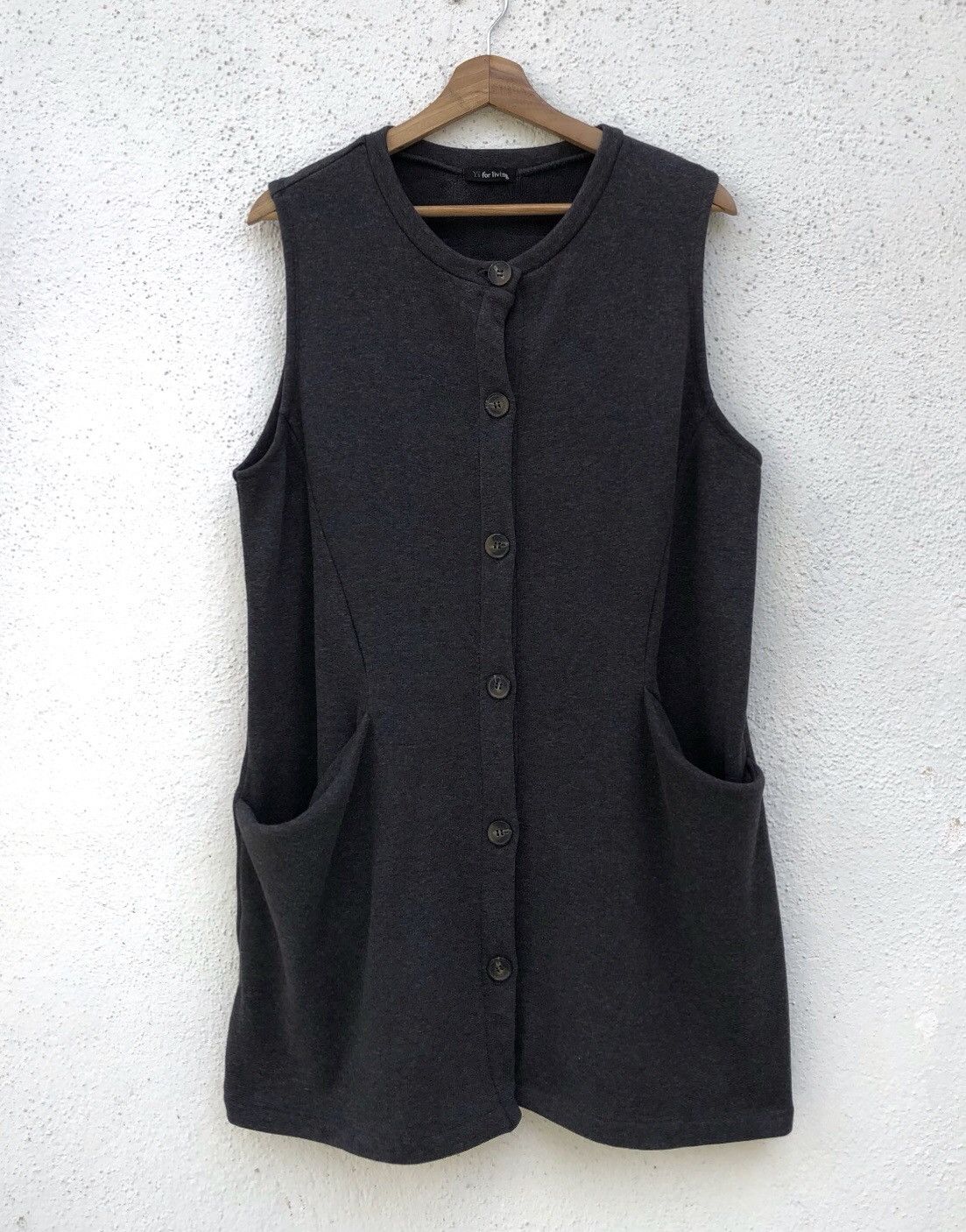Y's Y’s For Living Yohji Yamamoto Button Up Cardigan Dress Size M / US 6-8 / IT 42-44 - 1 Thumbnail