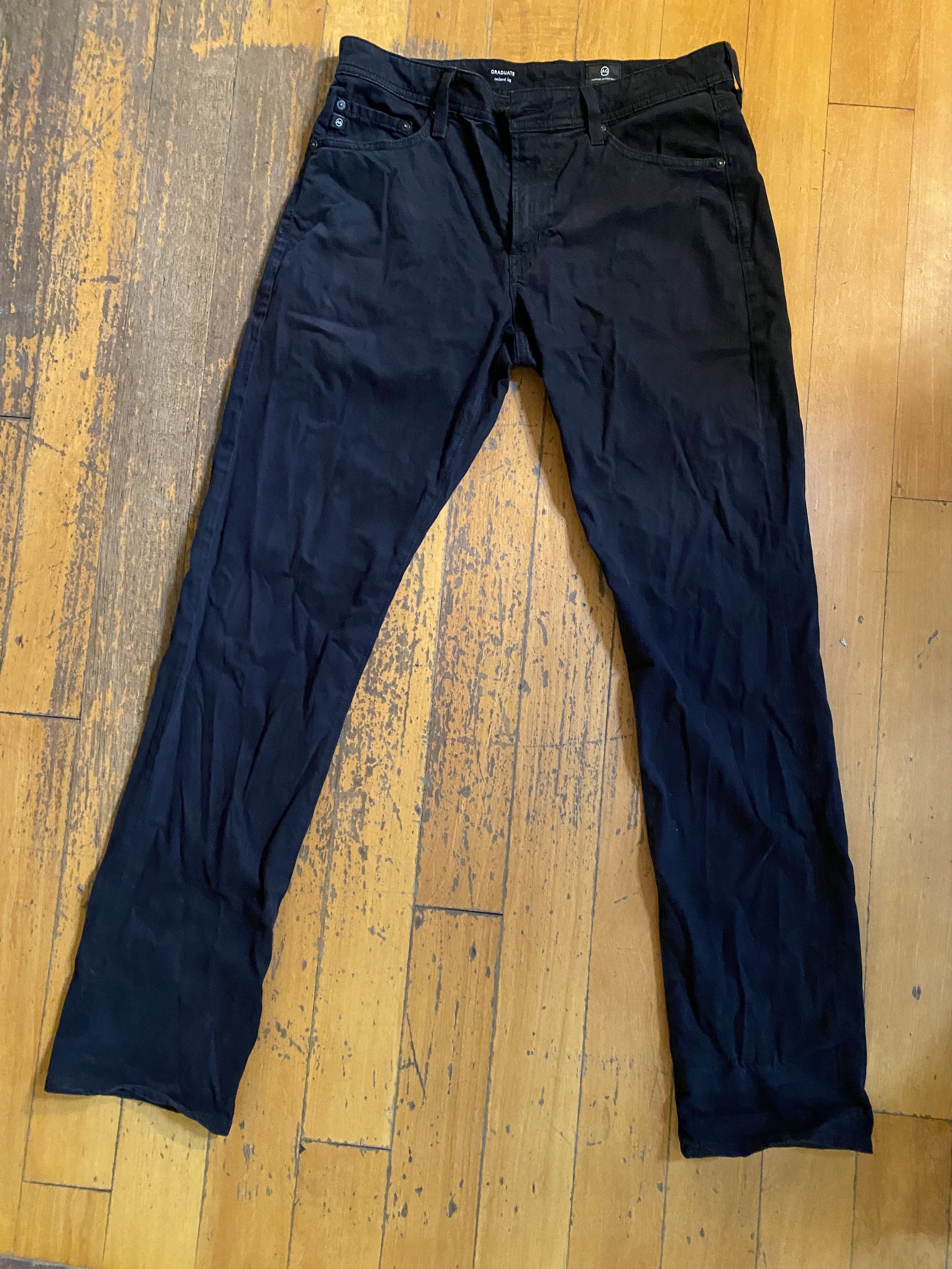 AG Adriano Goldschmied AG black slacks Size US 32 / EU 48 - 1 Thumbnail