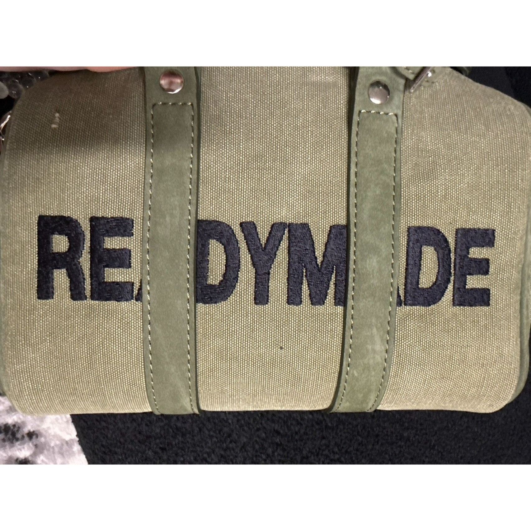 READYMADE Readymade Olive Green Canvas Overnight Bag Made In Japan Size ONE SIZE - 4 Thumbnail
