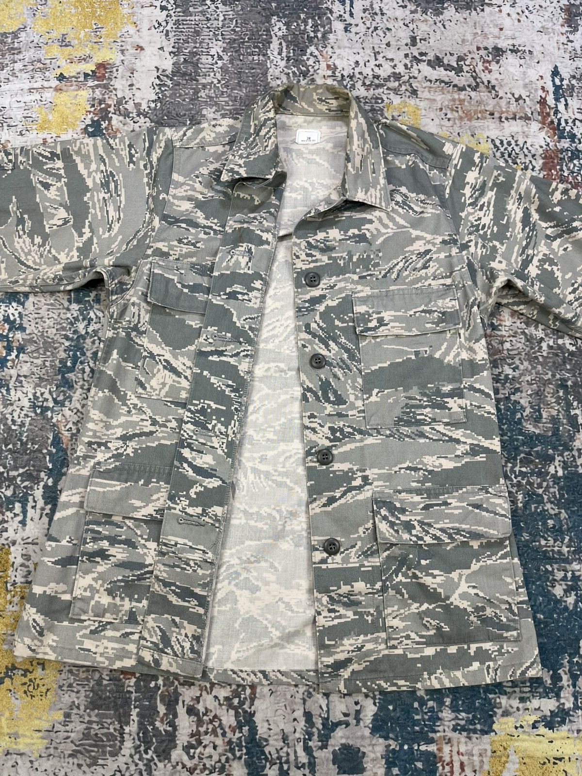 Vintage Vtg US Air Force Camouflage Utility Field Jacket Size S / US 4 / IT 40 - 10 Thumbnail