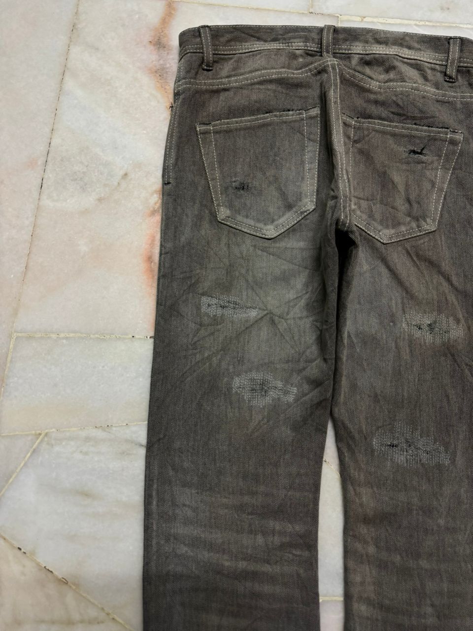 Tornado Mart 💥Sick💥Undercover Style Distressed By Japanese Sashiko Boro Size US 28 / EU 44 - 13 Thumbnail