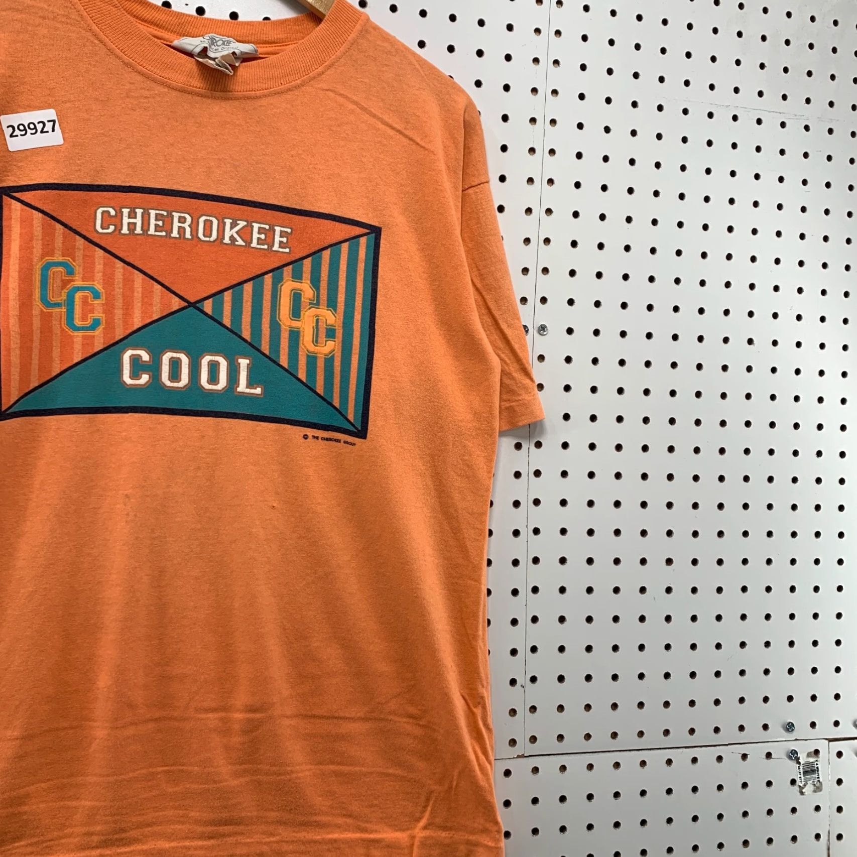 Cherokee VINTAGE Cherokee Shirt Mens M Orange 90s Made USA Cotton Crew Neck Short Sleeve T-Shirt Size US M / EU 48-50 / 2 - 4 Thumbnail