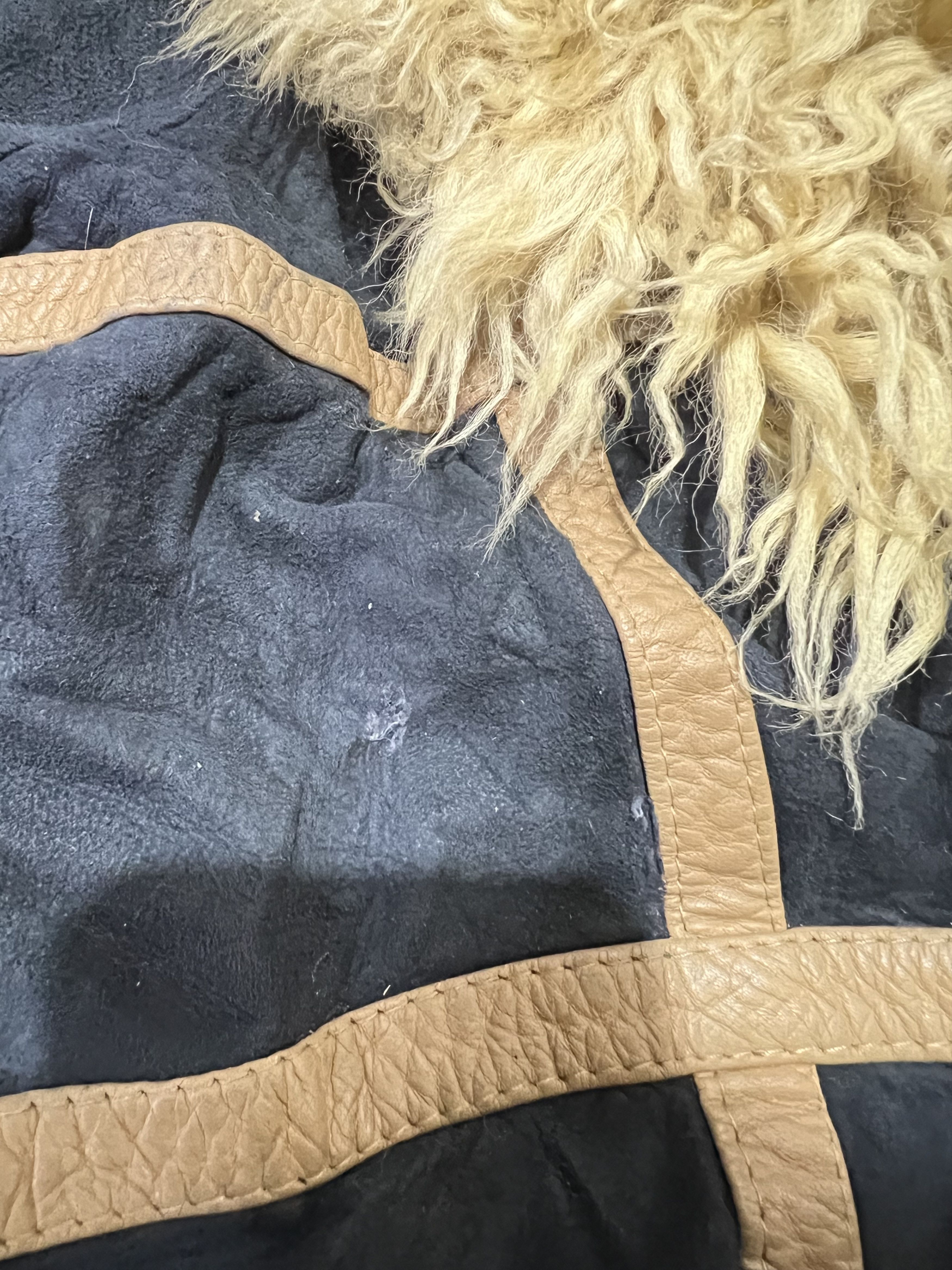 Japanese Brand 2000s Archival Japan Leather Hybrid Fur y2k Lgb Ifsix Size US S / EU 44-46 / 1 - 5 Thumbnail