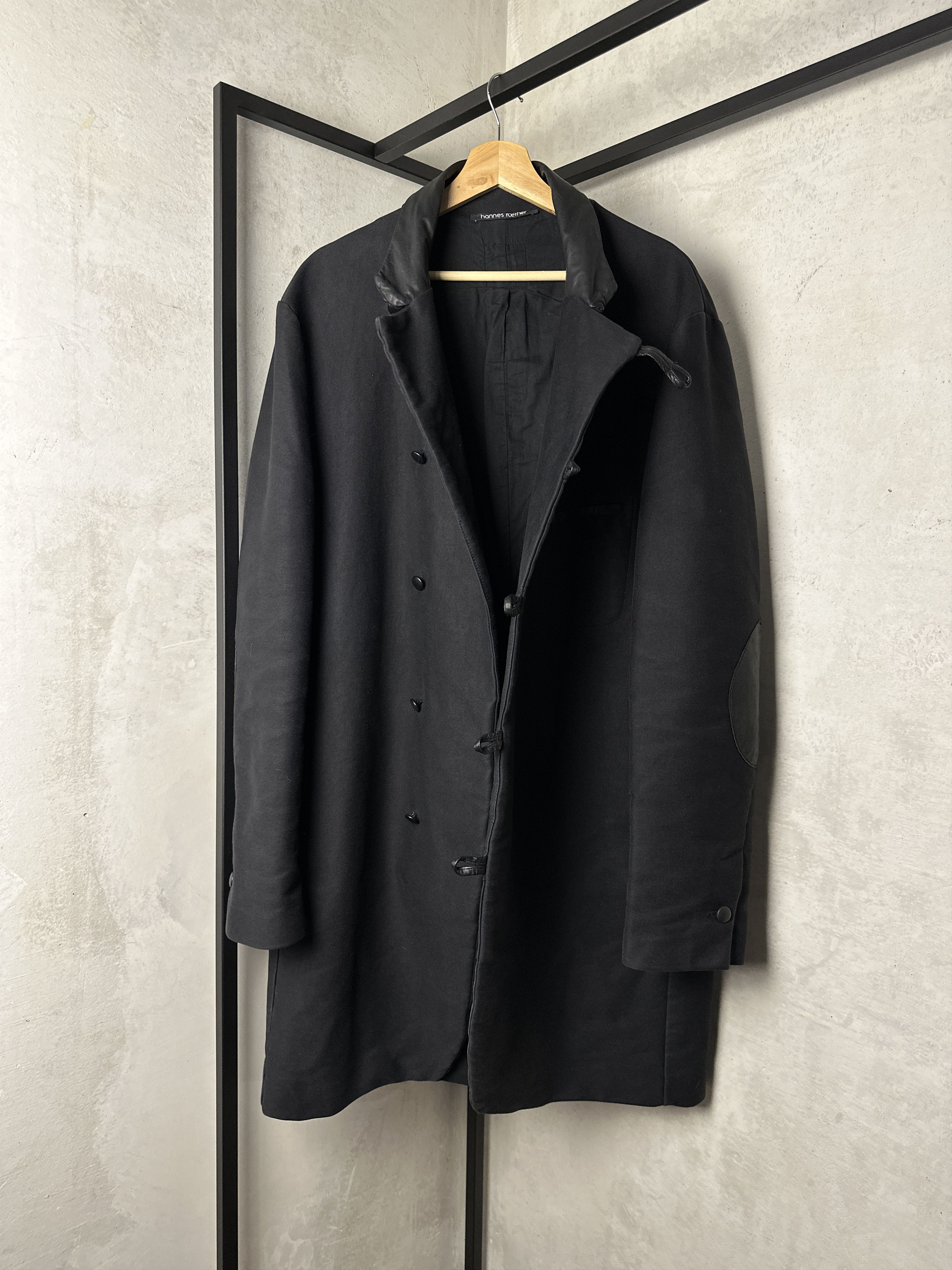 hannes roether Hannes Roether Wool Coat Size US XXL / EU 58 / 5 - 6 Thumbnail