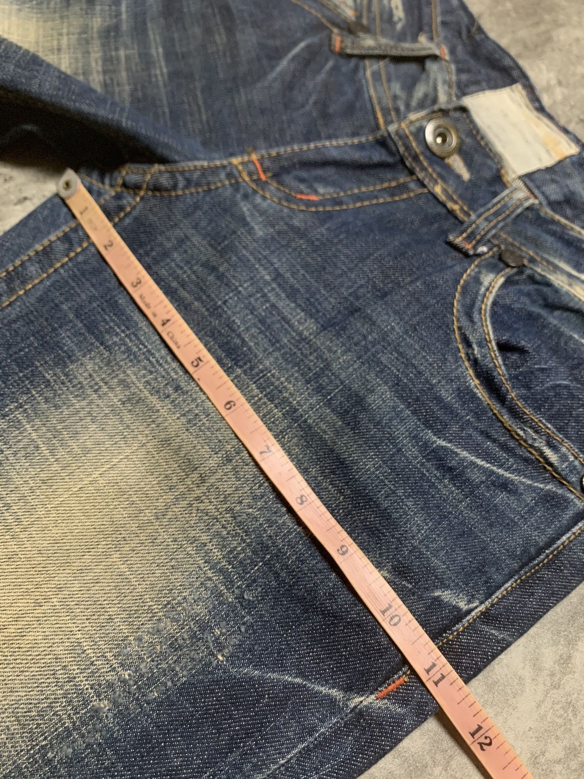Tornado Mart Y2K Yoshitomo Nara x Lolita Acid Wash Clawmark Super Flare Size US 32 / EU 48 - 16 Thumbnail