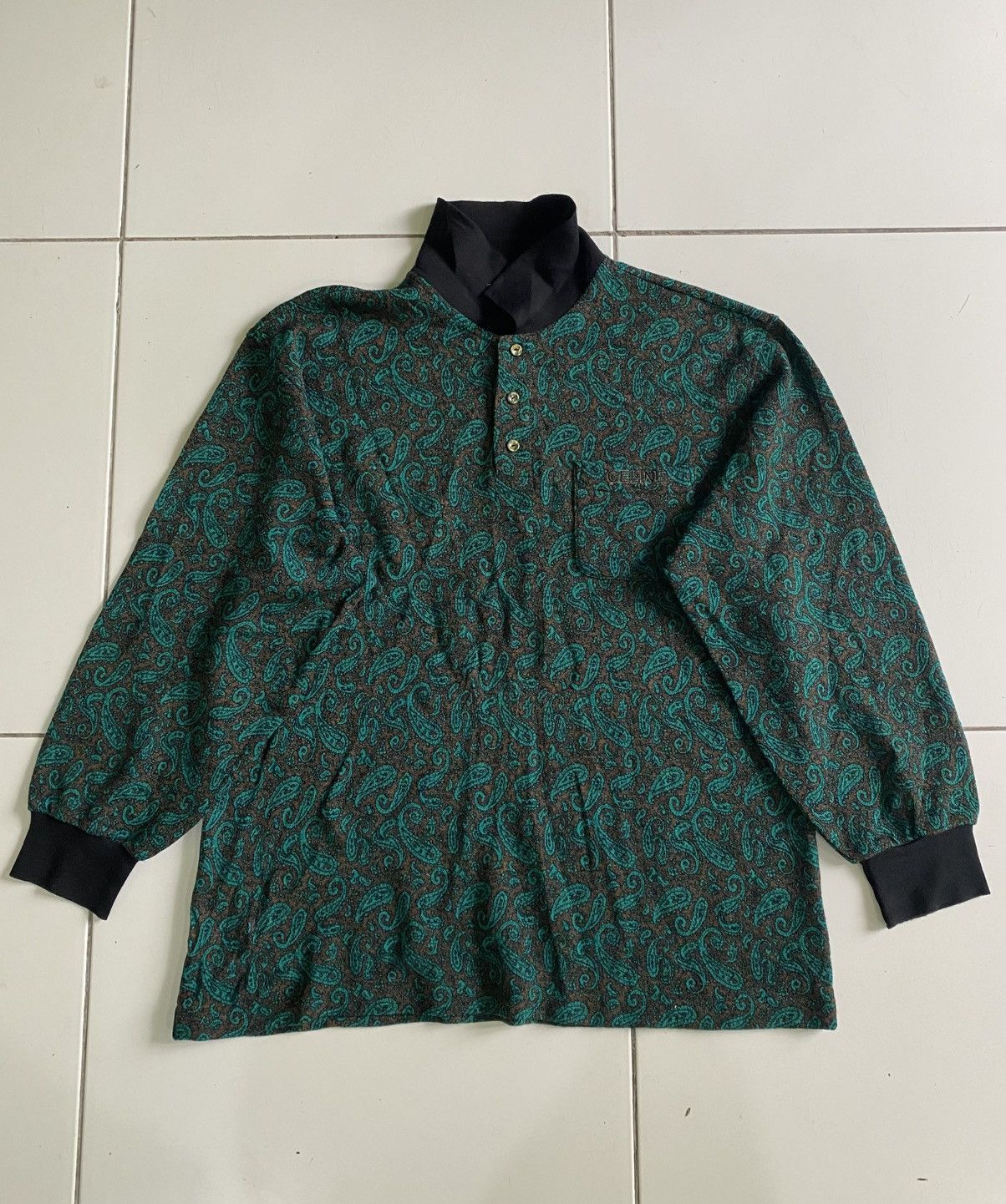 Celine Vintage Celine Paris Tropical Polo shirt Size US XL / EU 56 / 4 - 1 Thumbnail