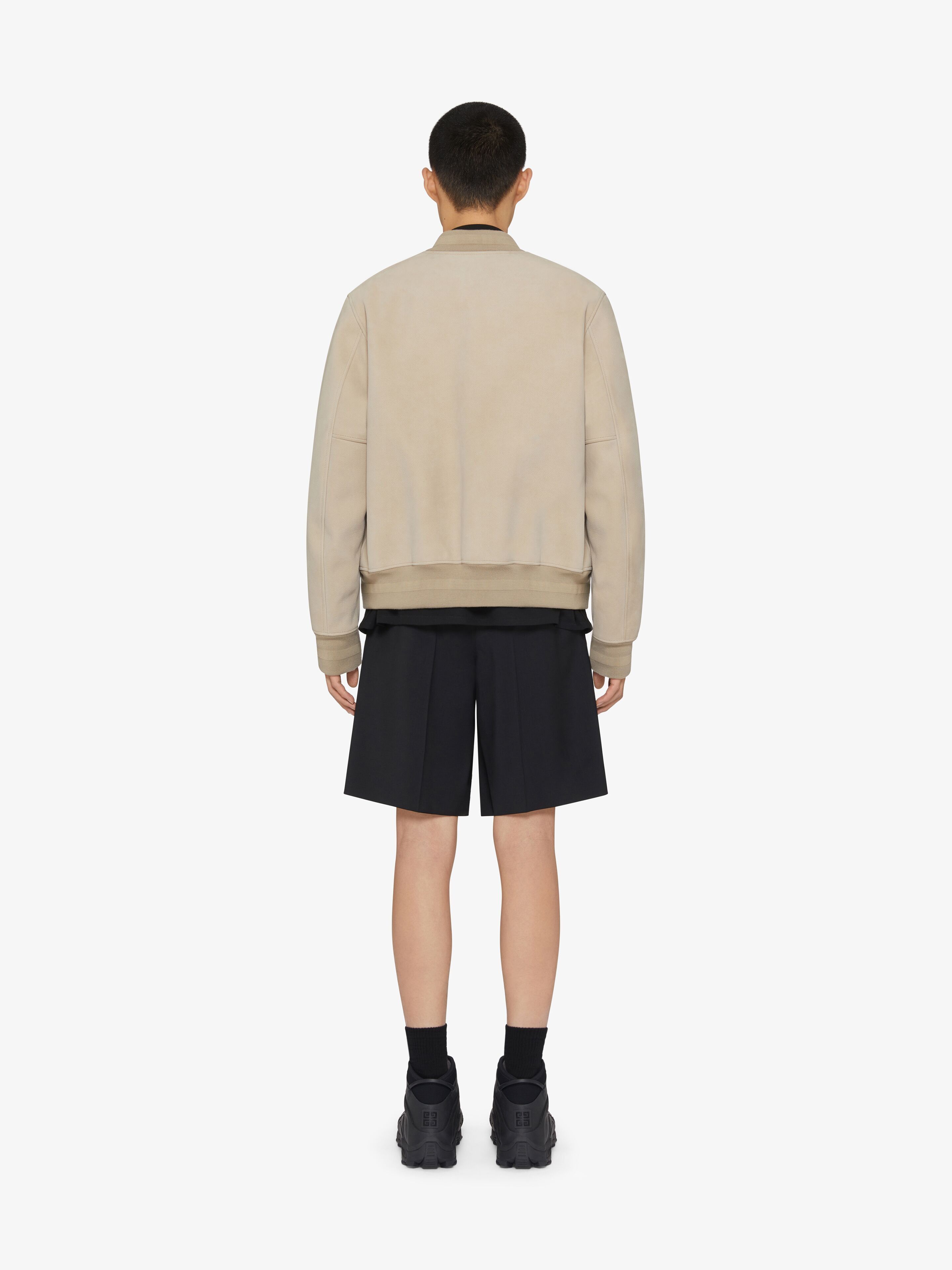 Givenchy o1w1db10925 Leather Varsity Jacket in Beige Size US M / EU 48-50 / 2 - 4 Thumbnail