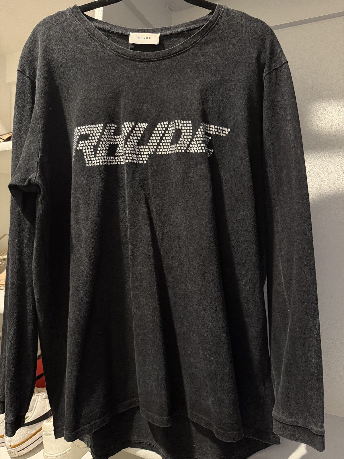 Rhude RHUDE swavorski crystal long sleeve shirt Size US L / EU 52-54 / 3 - 2 Thumbnail