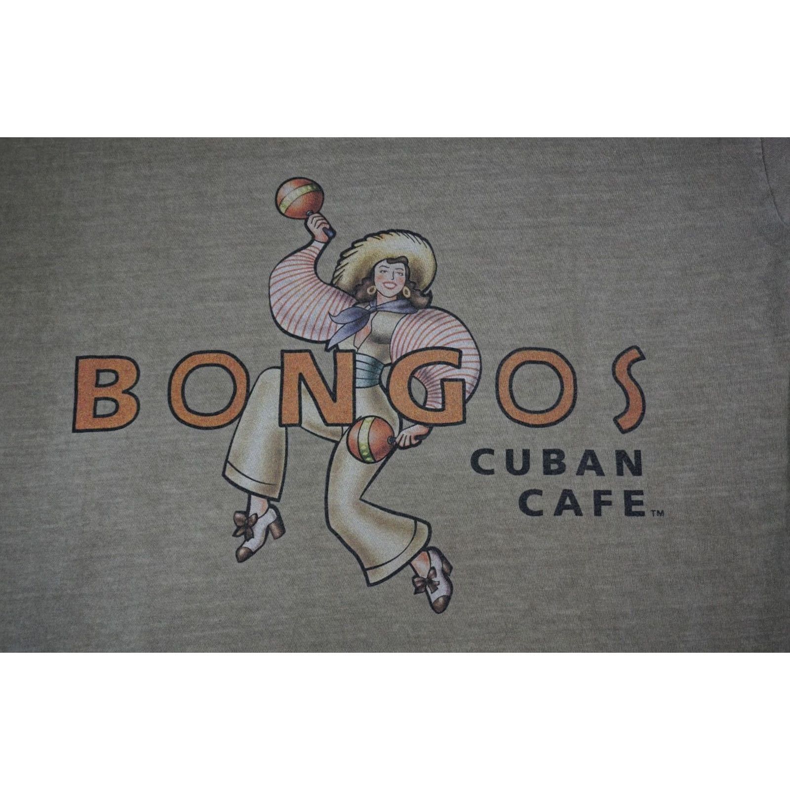 Disney VTG Bongos Cuban Cafe Downtown Disney Single Stitch Men Medium T-Shirt Beige / 1900s 2000s Disney Mens T-Shirt Size US M / EU 48-50 / 2 - 2 Thumbnail