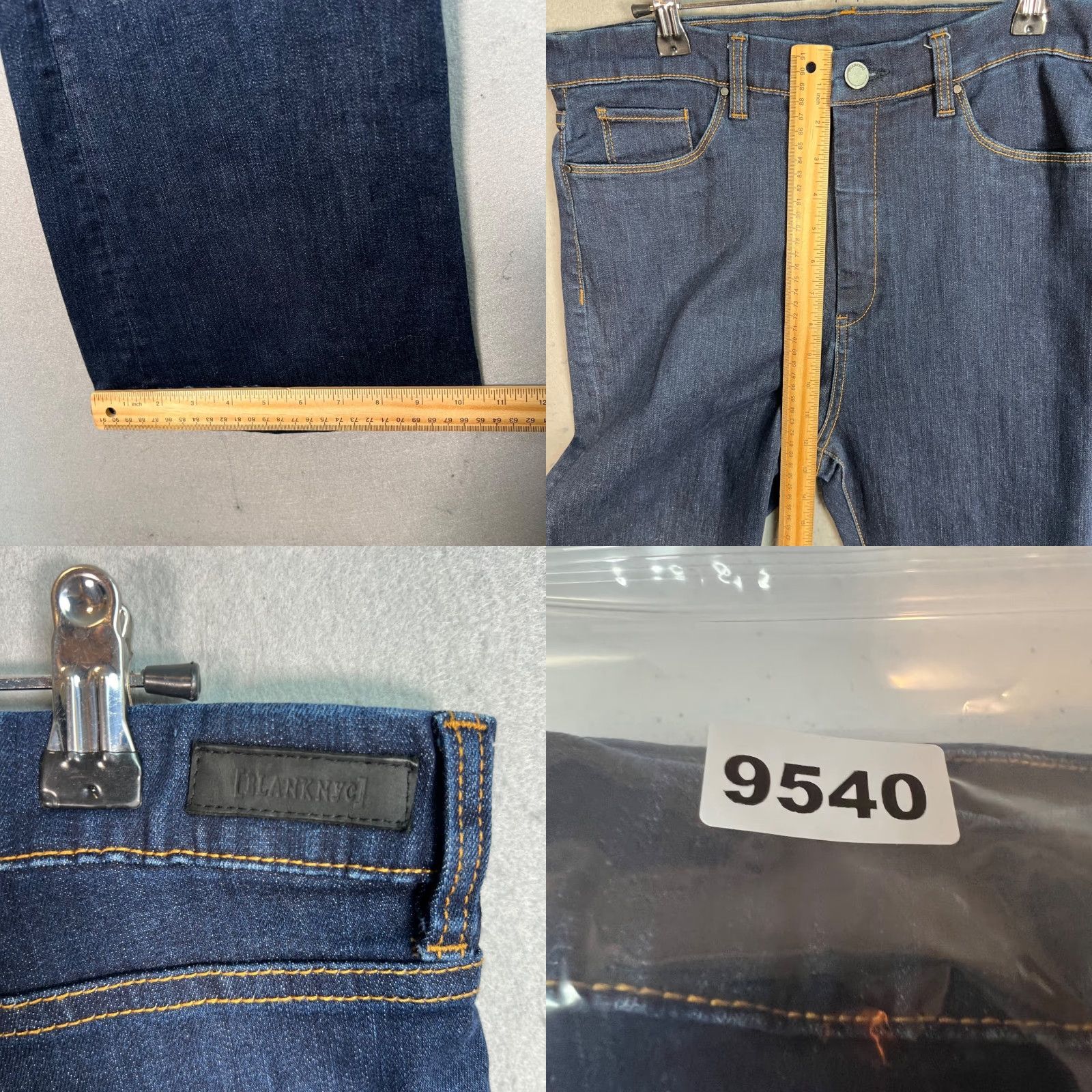 Vintage BLANKNYC Jeans Womens Flare Leg Size 31 Dark Denim Size 24" / US 00 / IT 34 - 8 Thumbnail