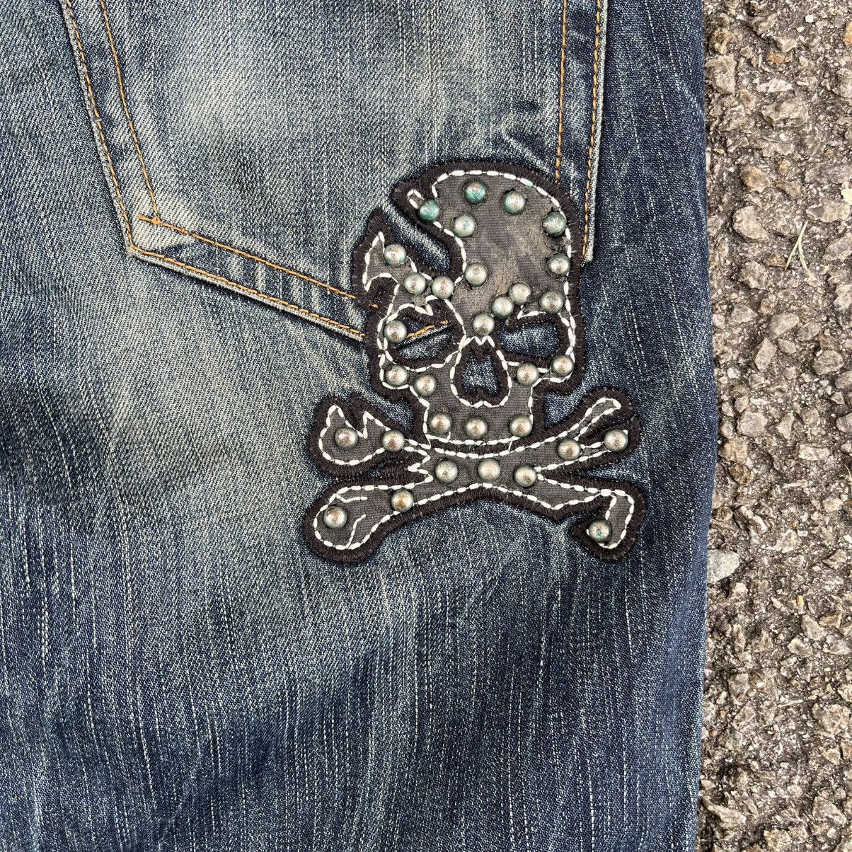 Hysteric Glamour Cloud72 Clawmark Rusty Mudwash Denim Affliction Skulls Jeans Size US 30 / EU 46 - 10 Thumbnail