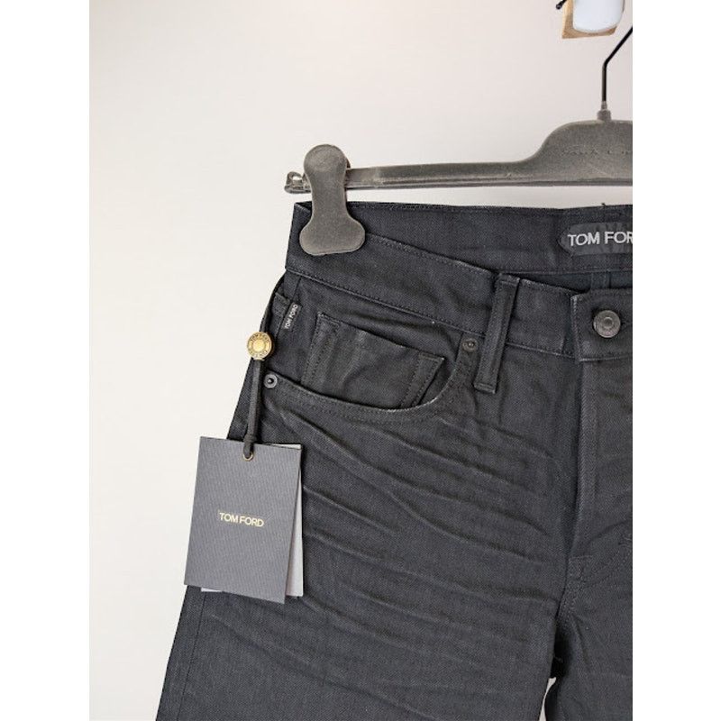Tom Ford o1rshd1 Regular Fit Denim Jeans in Black Size US 29 - 6 Thumbnail