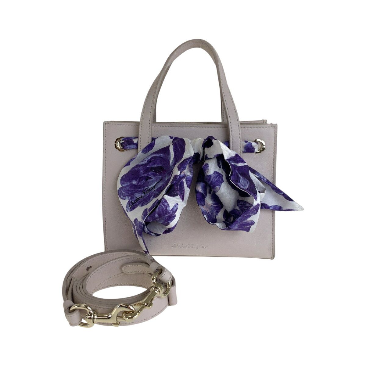 Salvatore Ferragamo Salvatore Ferragamo Salvatore Ferragamo Ribbon Leather 2way bag Leather Shoulder Bag EE21 G914 DUTY FREE for USA Size ONE SIZE - 1 Thumbnail