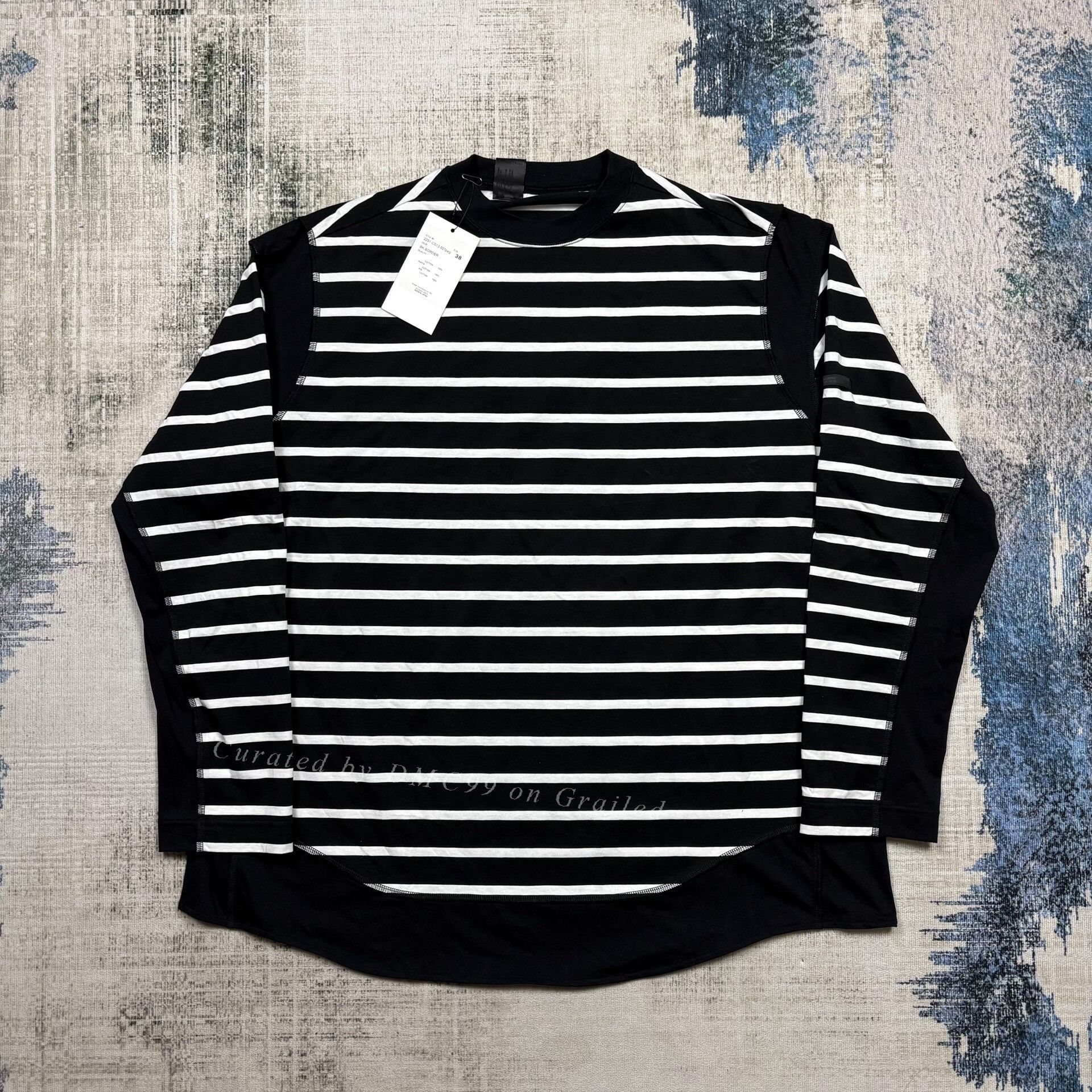 N.Hoolywood N.HOOLYWOOD Striped Long Sleeve T-Shirt Size US M / EU 48-50 / 2 - 1 Thumbnail