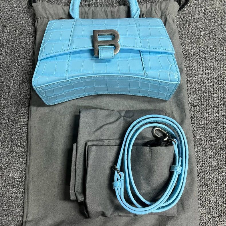 Balenciaga Balenciaga Croc Texture Mini Handbag-2505 Size ONE SIZE - 6 Thumbnail