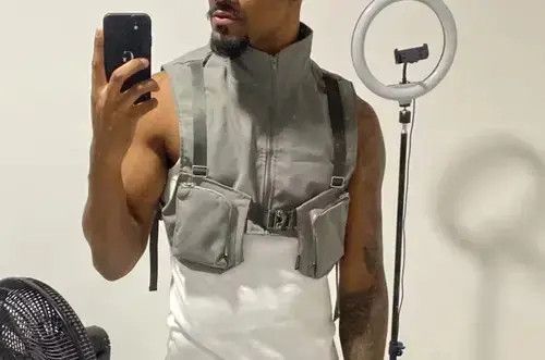 Other Functional Tactical Loose Lapel Multi Pocket Vest Size ONE SIZE - 1 Thumbnail