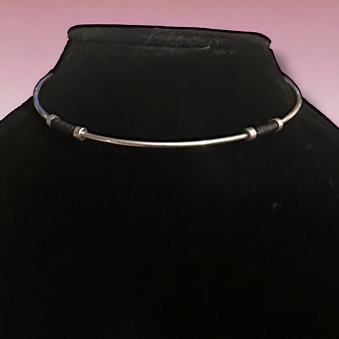 Other Vintage silver tone wire choker necklace Size ONE SIZE - 1 Thumbnail