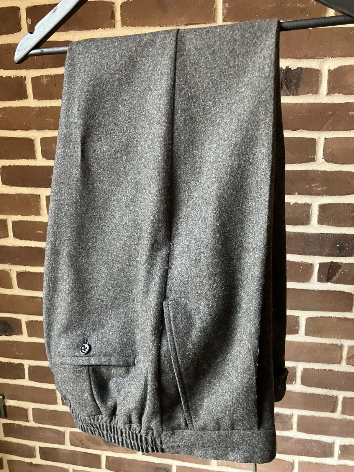 Polo Ralph Lauren × Ralph Lauren Ralph Lauren pleated wool flannel trousers Size 34R - 5 Thumbnail