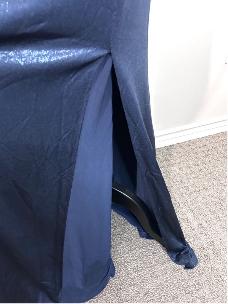 Lauren Ralph Lauren BNWT Ralph Lauren black label blue metallic gown size 12 Size XL / US 12-14 / IT 48-50 - 8 Thumbnail