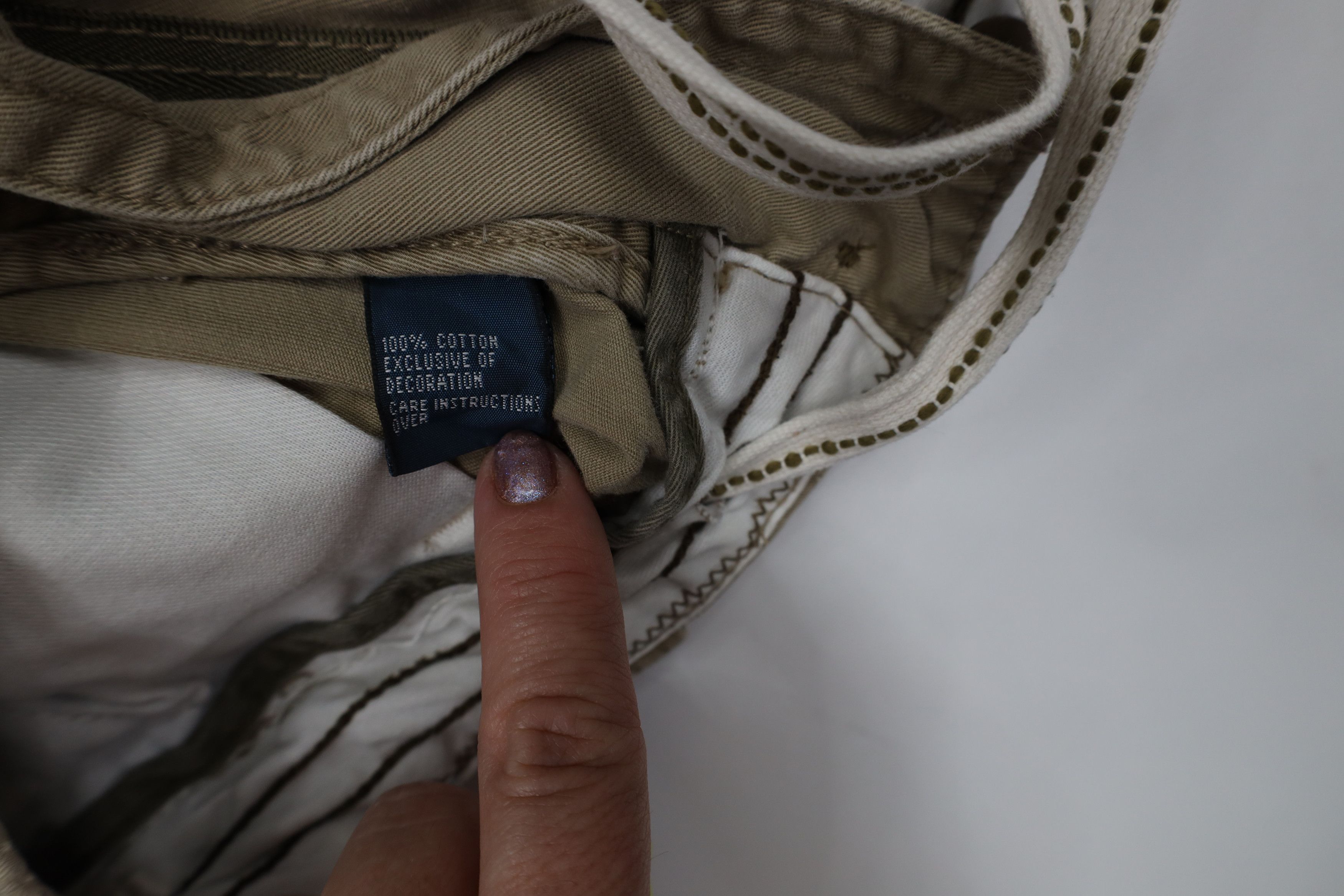 Ralph Lauren Vintage 90s Ralph Lauren Heavyweight Shorts Beige Cotton Size US 32 / EU 48 - 8 Thumbnail