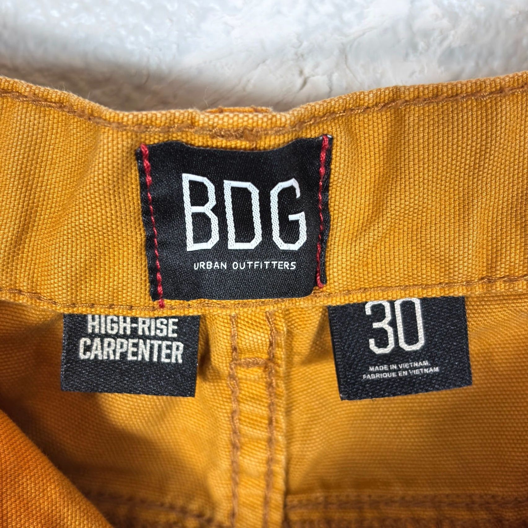 Bdg BDG High Rise Carpenter Pants Womens 30 Mustard Brown Urban Outfitters Baggy Size 30" / US 8 / IT 44 - 4 Thumbnail