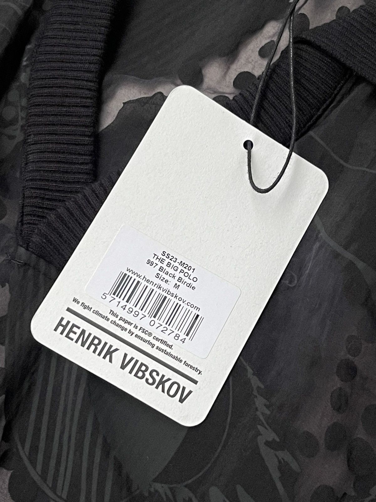 Henrik Vibskov !DS! SS23 Henrik Vibskov The BIG Polo Black Polo Tee Size US M / EU 48-50 / 2 - 24 Thumbnail