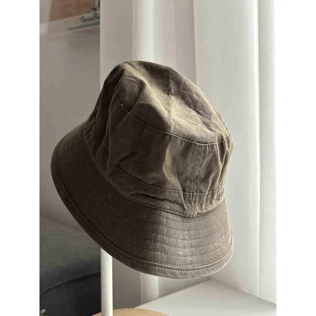 Barbour Barbour Waxed Bucket Hat Khaki Size ONE SIZE - 1 Thumbnail